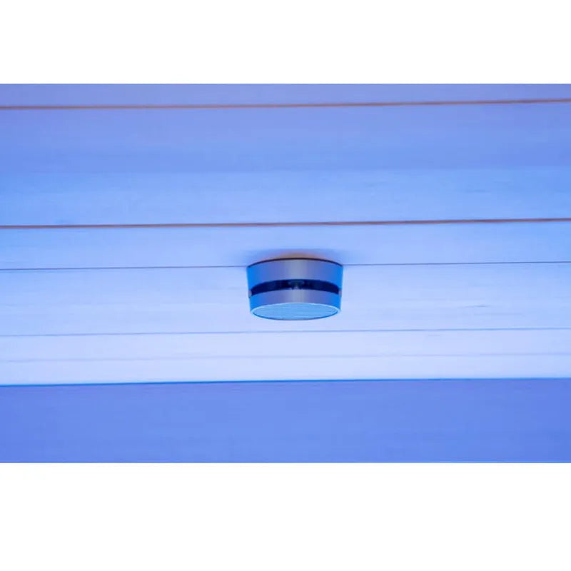 Delta SPA COLORINA full spectrum Infrarotkabine mit blauem Deckenmodul und Chromotherapie-Leuchte