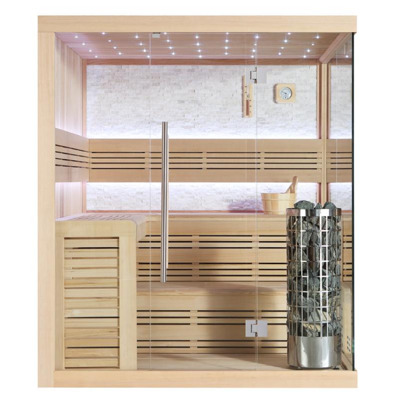 AWT E1105C Hemlock Sauna 180x180 für 3-4 Personen