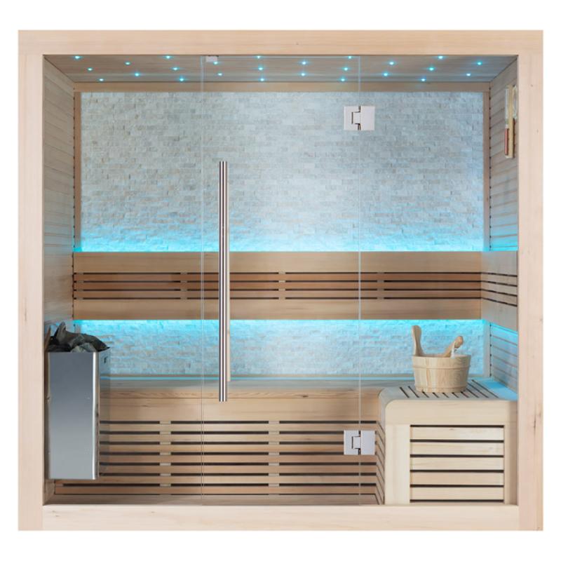 AWT E1106A Hemlock Sauna 200x120 für 3 Personen