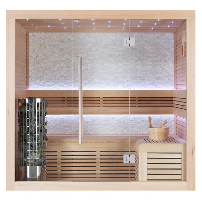 AWT E1106B Hemlock Sauna 180x120 für 3 Personen
