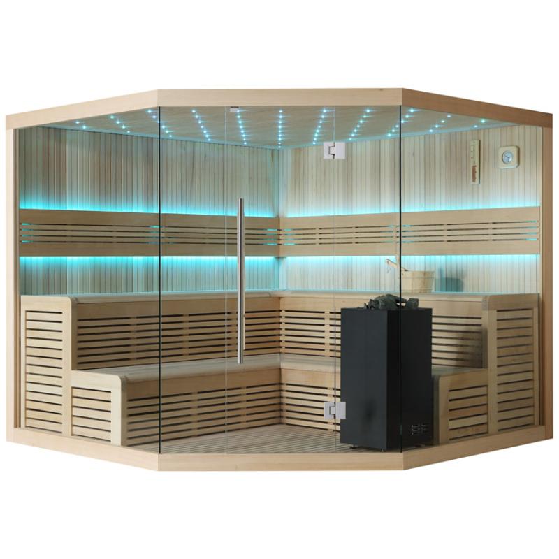 AWT E1111XL Hemlock Sauna 250x250 für 5-6 Personen