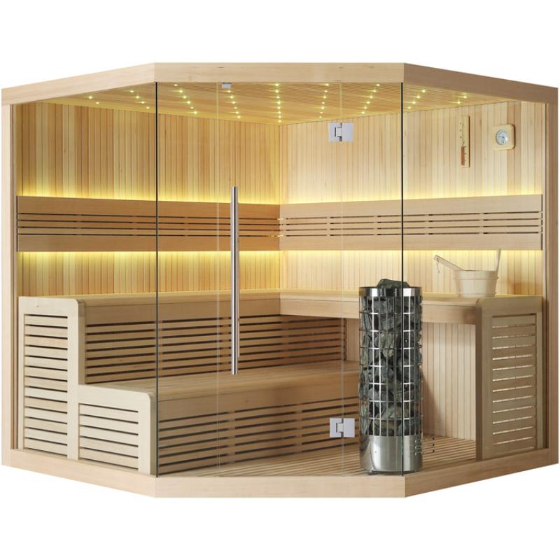 AWT E1111A Hemlock Sauna 220x220 für 4+ Personen