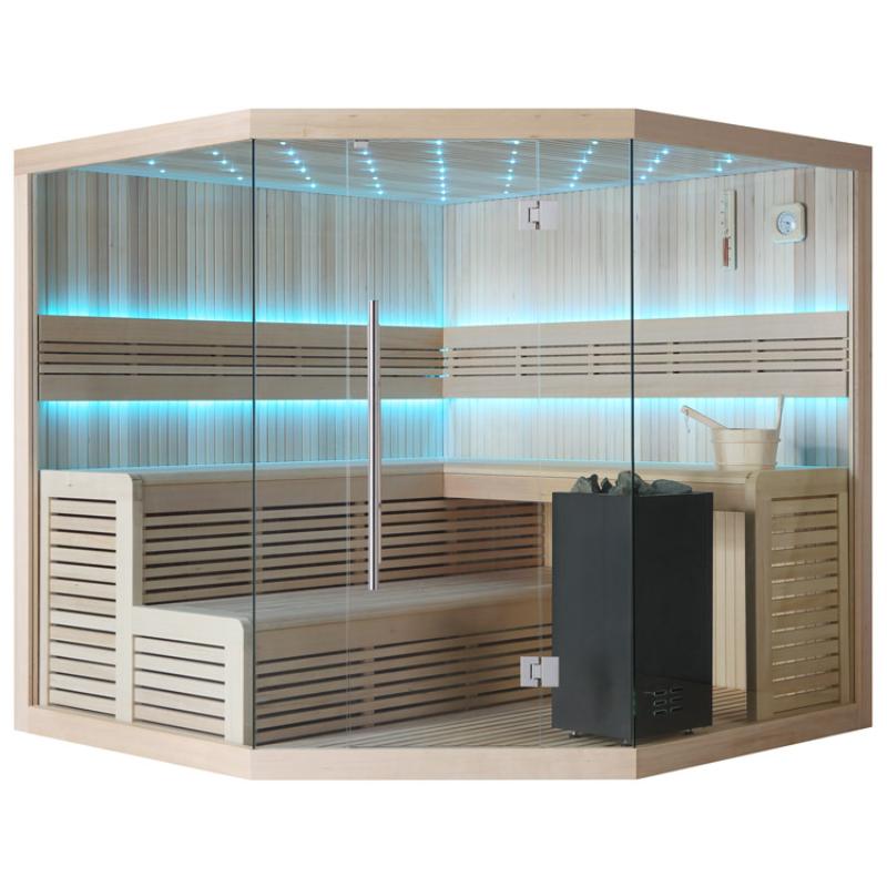 AWT E1111A Hemlock Sauna 220x220 für 4+ Personen