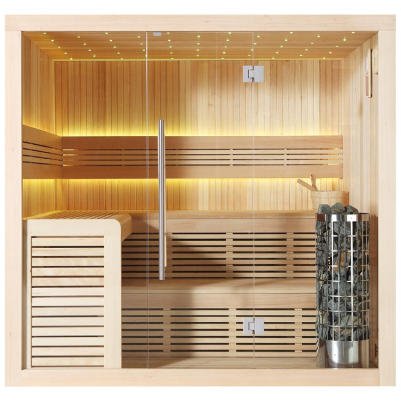 AWT E1112A Hemlock Sauna 220x200 – Premium sauna for 4+ Persons