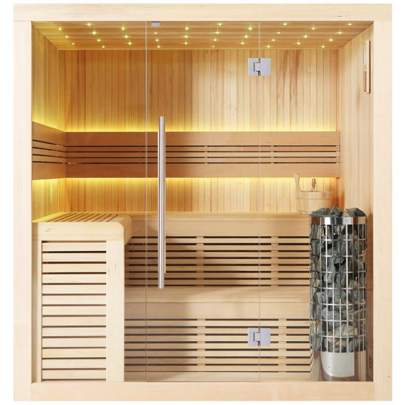 AWT E1112B Hemlock Sauna 200x170 für 3-4 Personen