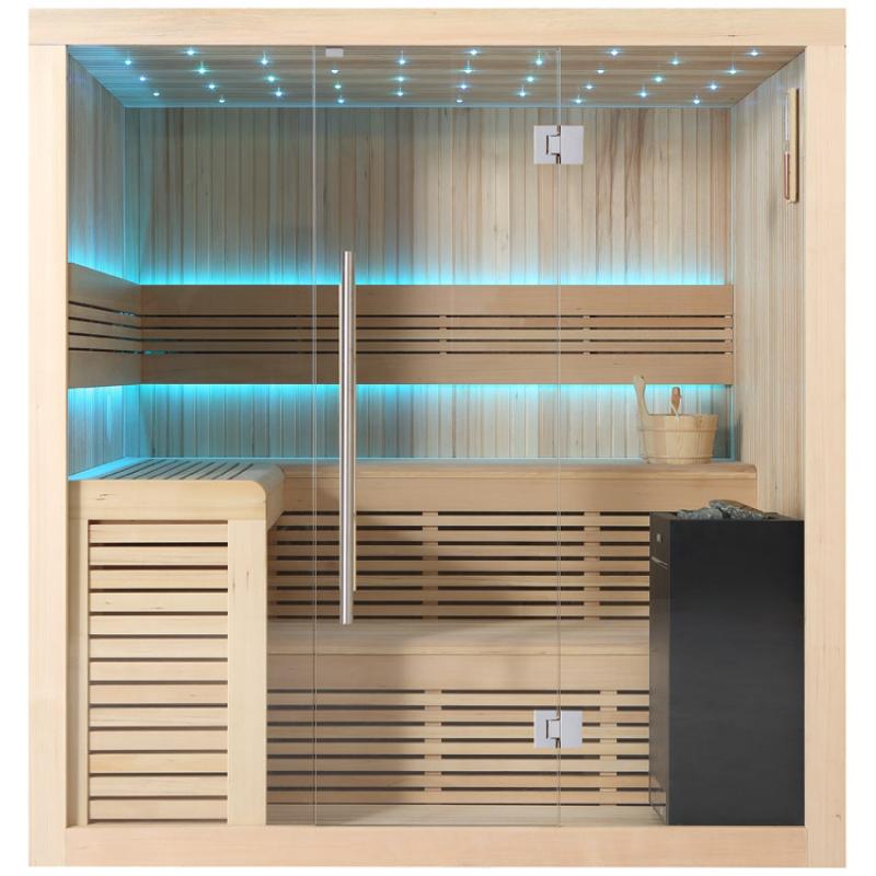 AWT E1112B Hemlock Sauna 200x170 für 3-4 Personen