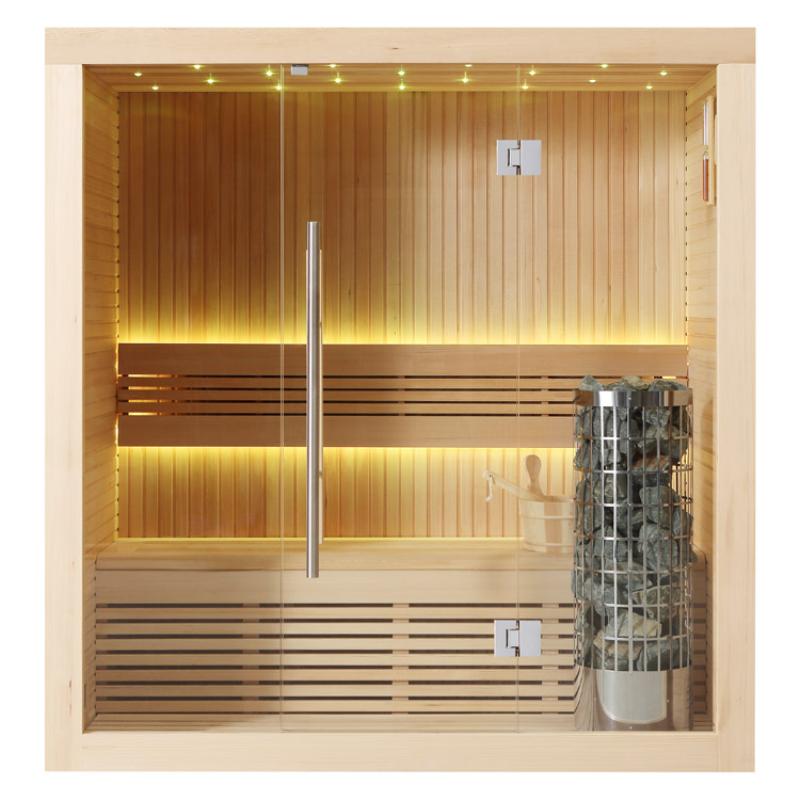 AWT E1113A Hemlock Sauna 180x105 für 3 Personen