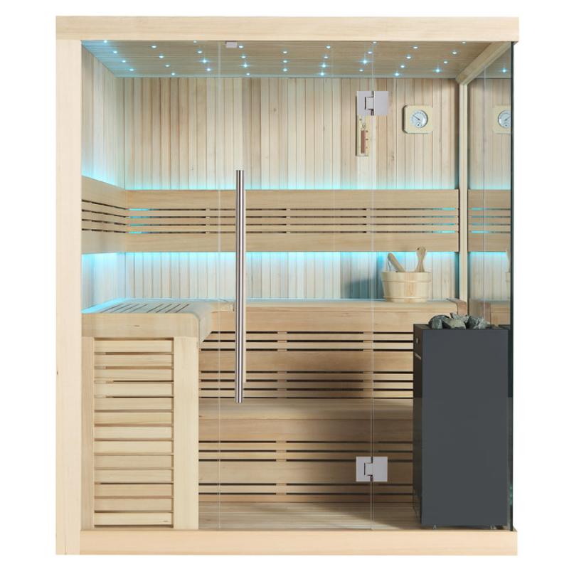 AWT E1115C Hemlock Sauna 180x180 für 3-4 Personen