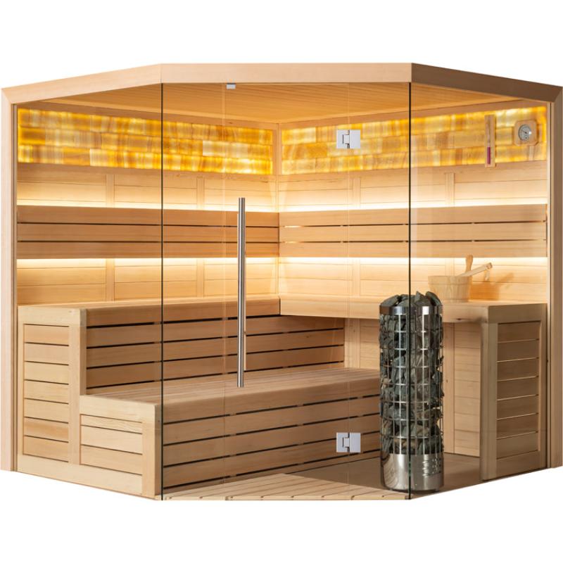 AWT E1621A Hemlock Sauna 220x220 für 5-6 Personen