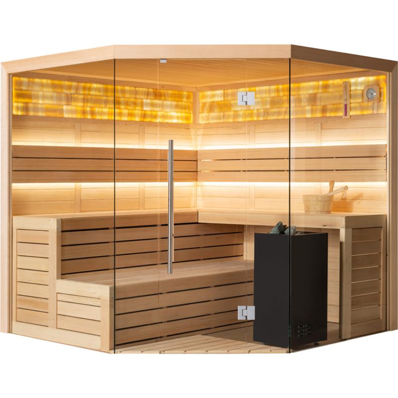 AWT E1621A Hemlock Sauna 220x220 für 5-6 Personen