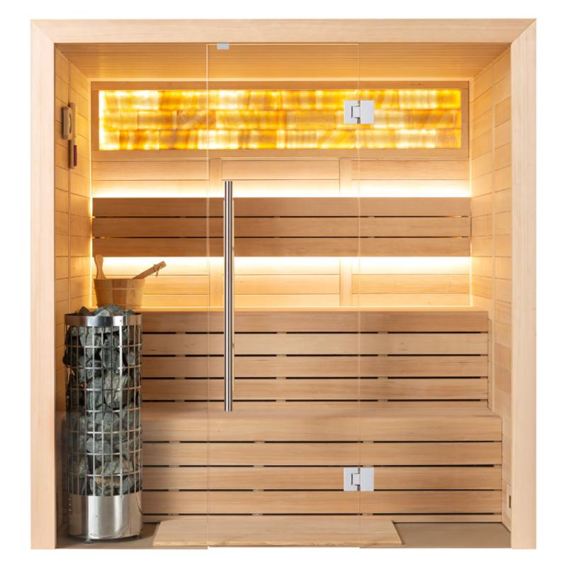 AWT E1624A Hemlock Sauna 200x160 für 3-4 Personen