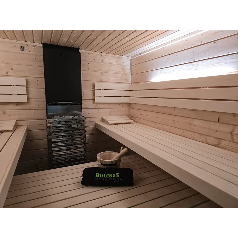 FinA Wellness Frieda Lux Glasfront Innensauna - Premium-Design