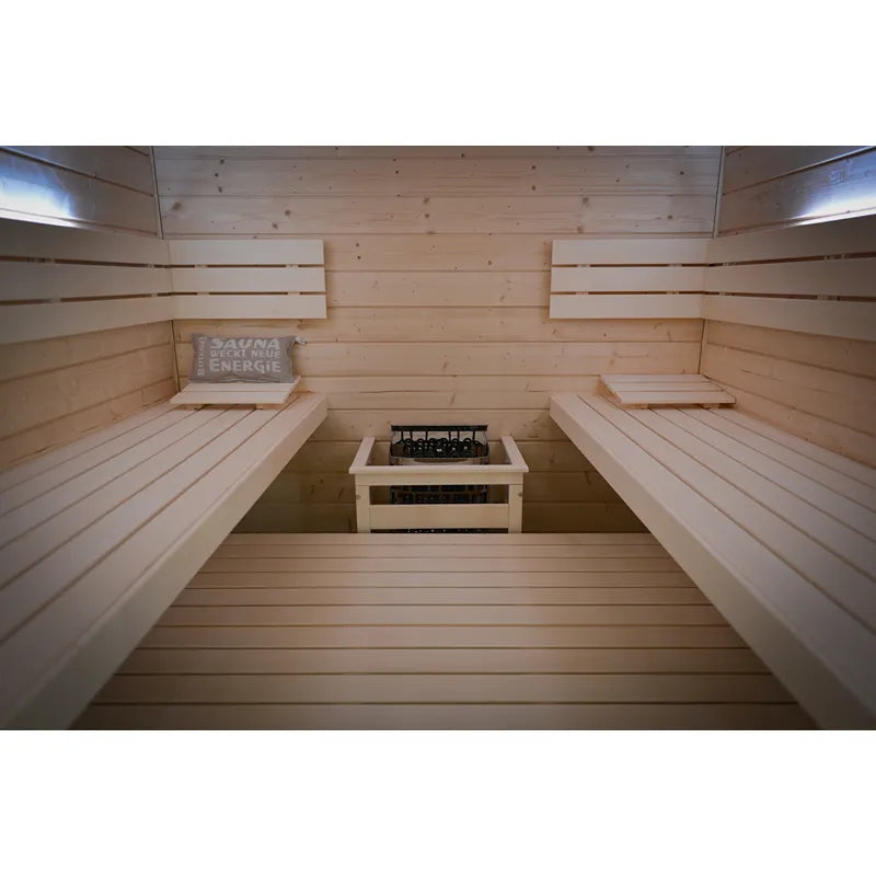FinA Wellness Frieda Lux Glasfront Innensauna - Premium-Design