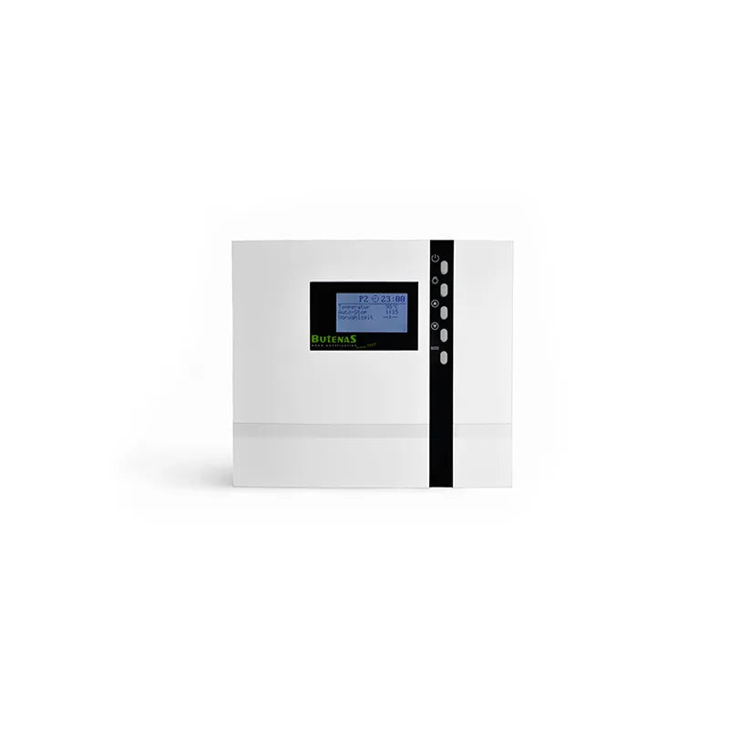 FinA Wellness Leyla Sauna Steuergerät mit LCD-Display und schwarzer Bedienblende