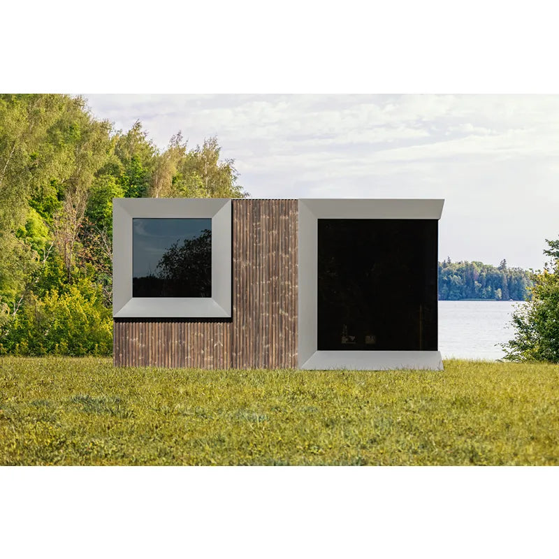 Genevas Davos 1 Modular Sauna Grundriss mit Innenausstattung und Saunakabinen-Layout