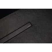 Genevas Davos Sauna Türgriff mit SauaSoft-Beschriftung auf strukturierter Oberfläche