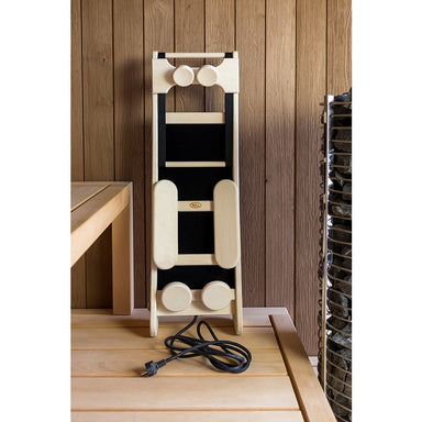 Frontalansicht der Halu Backrest Infrared mit integrierter Infrarotfunktion und Kopfstütze