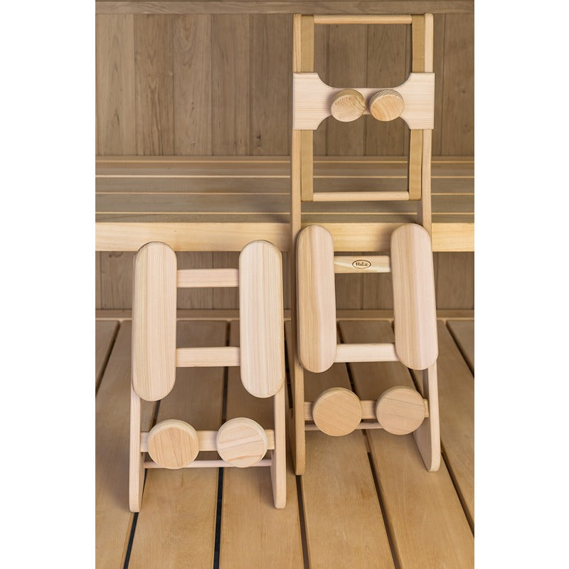 Halu Rückenlehne Low und High aus Red Cedar – ergonomischer Komfort für jede Saunakabine