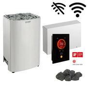 Harvia Club Saunaofen Komplettset mit Xenio Classic Steuerung CX170 WiFi, Saunasteine und digitaler Temperaturanzeige