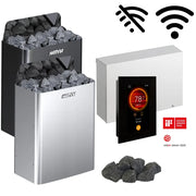 Harvia The Wall Elektro Saunaofen Komplettset mit Wandofen, Steuerung und Saunasteine