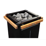 Harvia Virta HL Elektro-Saunaofen mit optionalem Holz-Schutzgeländer – sichere Aufgüsse und stilvolles Design für anspruchsvolle Saunabereiche