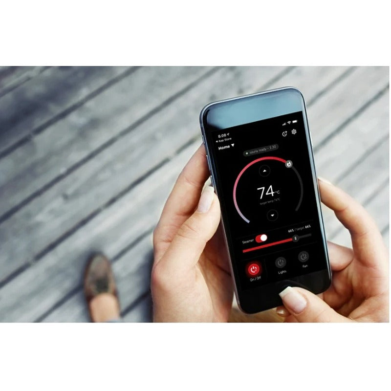 Steuerung der Harvia Sauna per Smartphone-App über Xenio WiFi-Modul