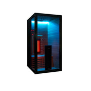 Hekla IR 100 Infrarotsauna mit blauer LED-Chromotherapie und rotem Infrarotstrahler für 1 Person