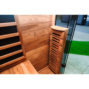 Hekla IR 160 Infrarotsauna 160x120 für 2 Personen mit Holzinnenraum und Infrarotheizelementen