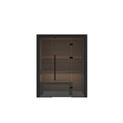 Hekla Traditional 160 Innensauna mit Glastür, Holzinterieur und Saunabänken für 2 Personen