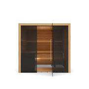Hekla Traditional 210X Innensauna mit Glastür, Holzinnenraum für 5 Personen, 210x200 cm