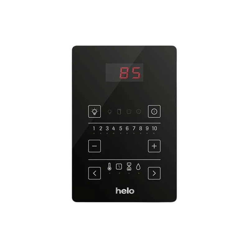 Helo CUP D Elektro-Wandofen Steuereinheit mit digitalem Display, Temperaturanzeige und Touch-Tasten für externe Kontrolle