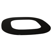 Schwarzer Einbaurahmen Helo mit ovaler Öffnung, Relinge für Sauna-Modelle Himalaya und Rocher