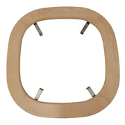 Helo Einbaurahmen aus hellem Holz mit vier Metallhaltebügeln für Himalaya oder Rocher Saunakabine