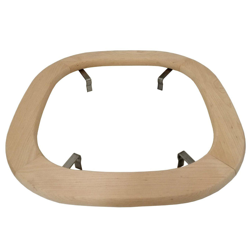 Helo Einbaurahmen aus Holz mit vier metallischen Befestigungsbügeln für Himalaya oder Rocher Saunamodelle