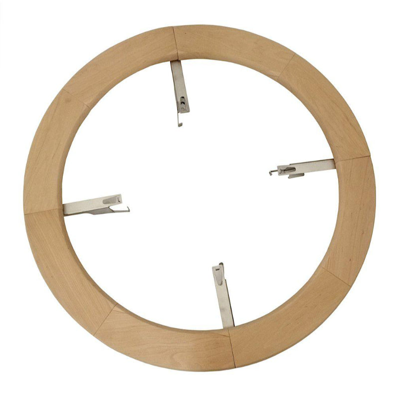 Helo Einbaurahmen aus Holz für Himalaya oder Rocher mit vier Metallhalterungen zur Befestigung an Saunawand