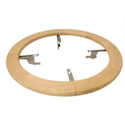 Helo Einbaurahmen aus Holz für Himalaya und Rocher Sauna mit Metallbefestigungselementen, Draufsicht