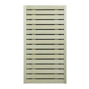 Huum Core Black elektrischer Saunaofen Standofen mit horizontalen Lamellen-Design in Creme-Schwarz