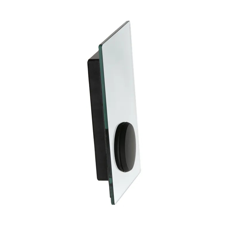 Huum Core Black elektrischer Saunaofen Standofen mit weißem Glaspanel und schwarzem Gehäuse, 6-10,5 kW