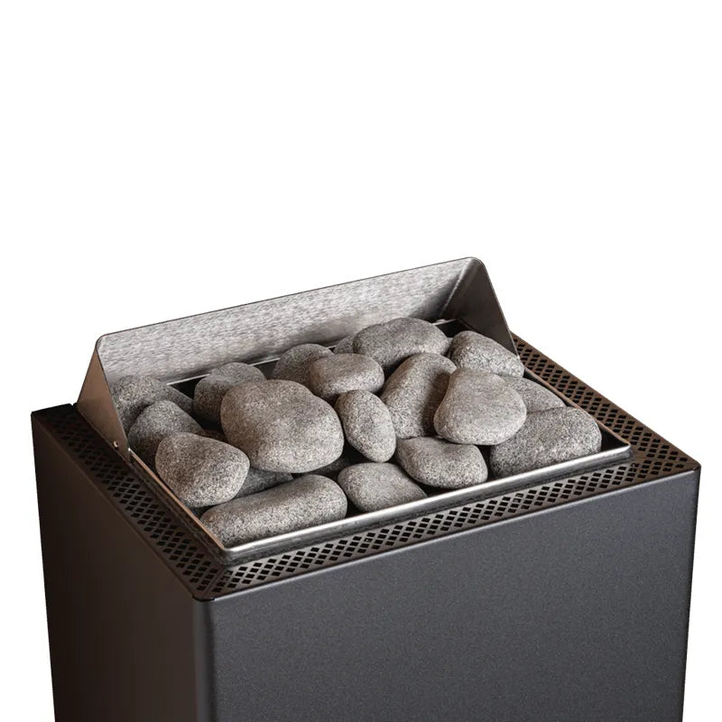 Huum Core Wall Wandofen mit Saunasteine und Behälter, elektrischer Saunaöfen 4,5-9 kW