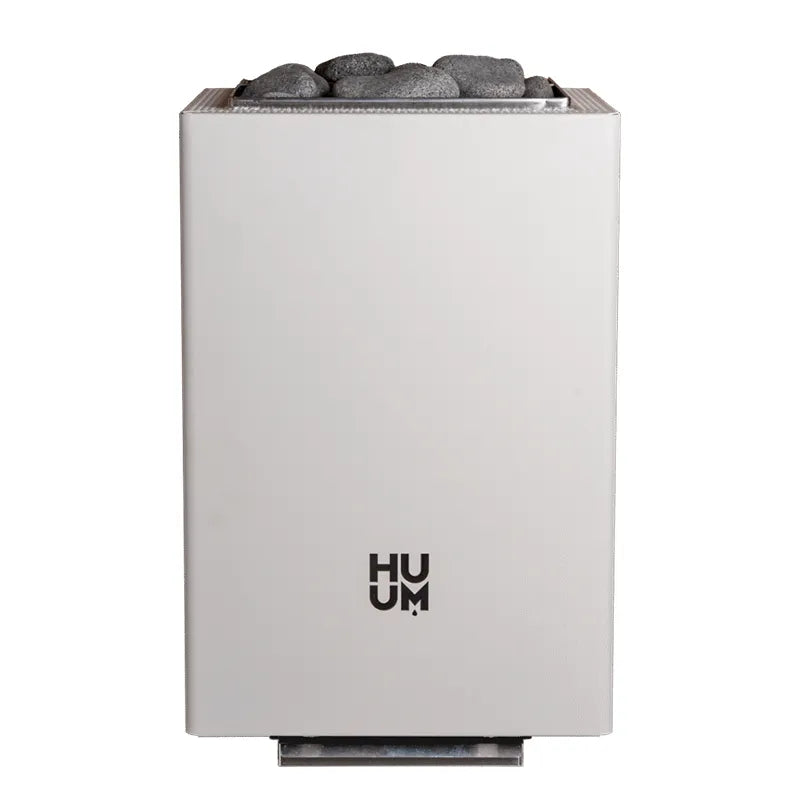 Huum Core Wall Mini Combi 3,6 kW Wandofen elektrischer Saunaofen weiß mit Saunasteinen