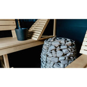 Huum Hive elektrischer Saunaofen 12/15/18 kW Standofen mit Saunasteinen in moderner Sauna