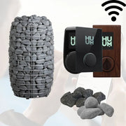 Huum Hive Mini elektrischer Saunaofen mit Steinen, Fernbedienung und WLAN-Steuerung