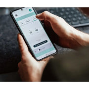Huum Hive Mini elektrischer Saunaofen Steuerung in der Huum App auf Smartphone, Temperaturregelung 40°C