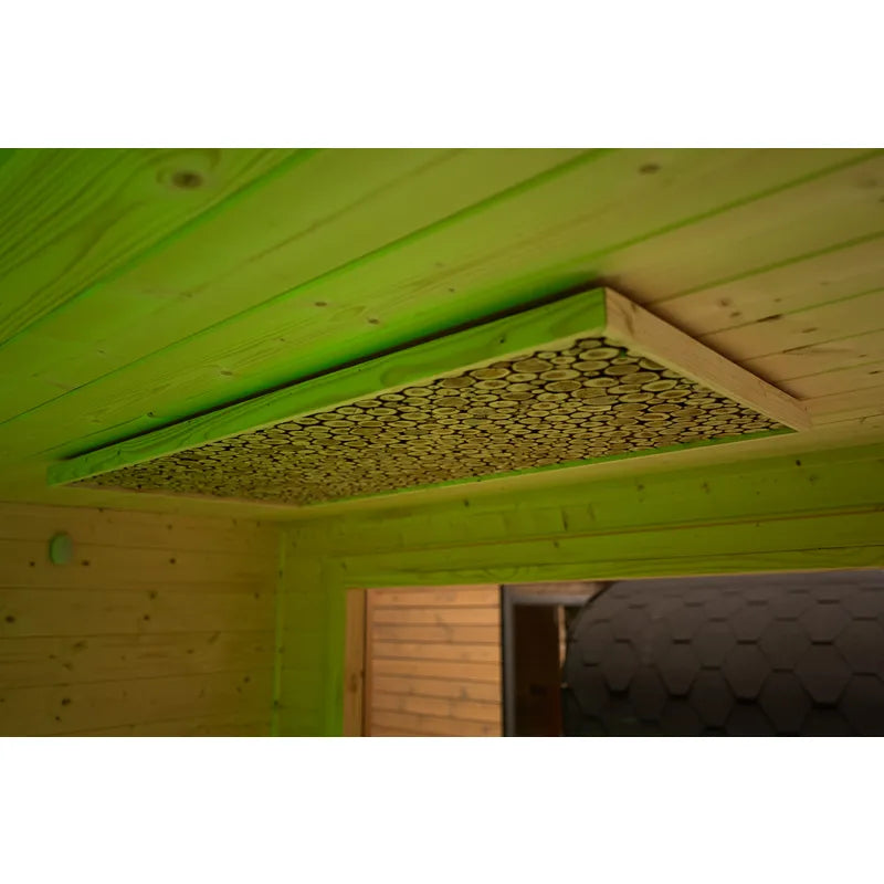 KOBA Cube Gartensauna - Moderne quadratische Form mit Infrarotwärmepaneelen in der Decke