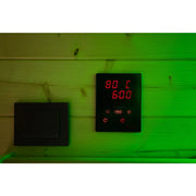KOBA Cube Gartensauna digitale Steuereinheit mit LED-Display 80°C und Zeitanzeige