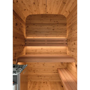 KOBA Lignotherm Mini Quadro DIY Sauna Innenraum mit Holzbänken und LED-Beleuchtung