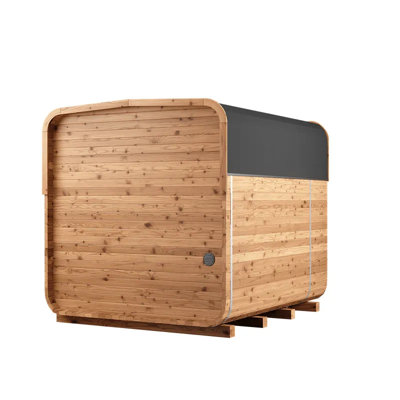 KOBA Lignotherm Quadro DIY Gartensauna aus Holz mit abgerundeten Ecken, Selbstaufbau-Modell