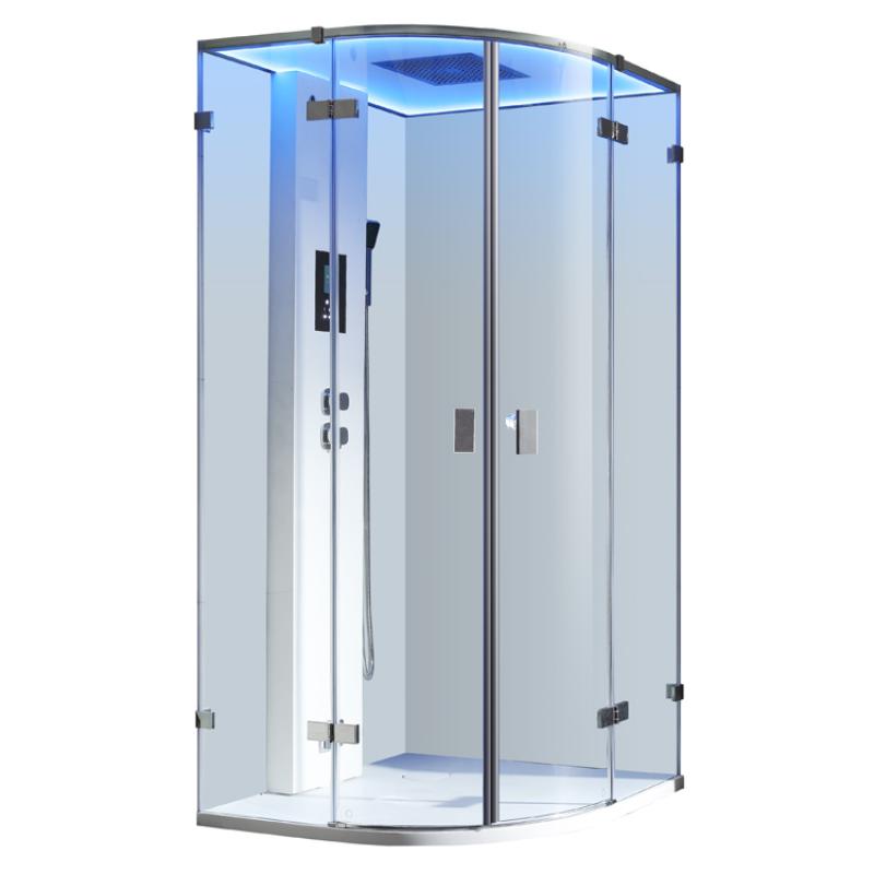 AWT LD110F15 Steam shower 90x90 with 3 kW steam generator for 1 person 