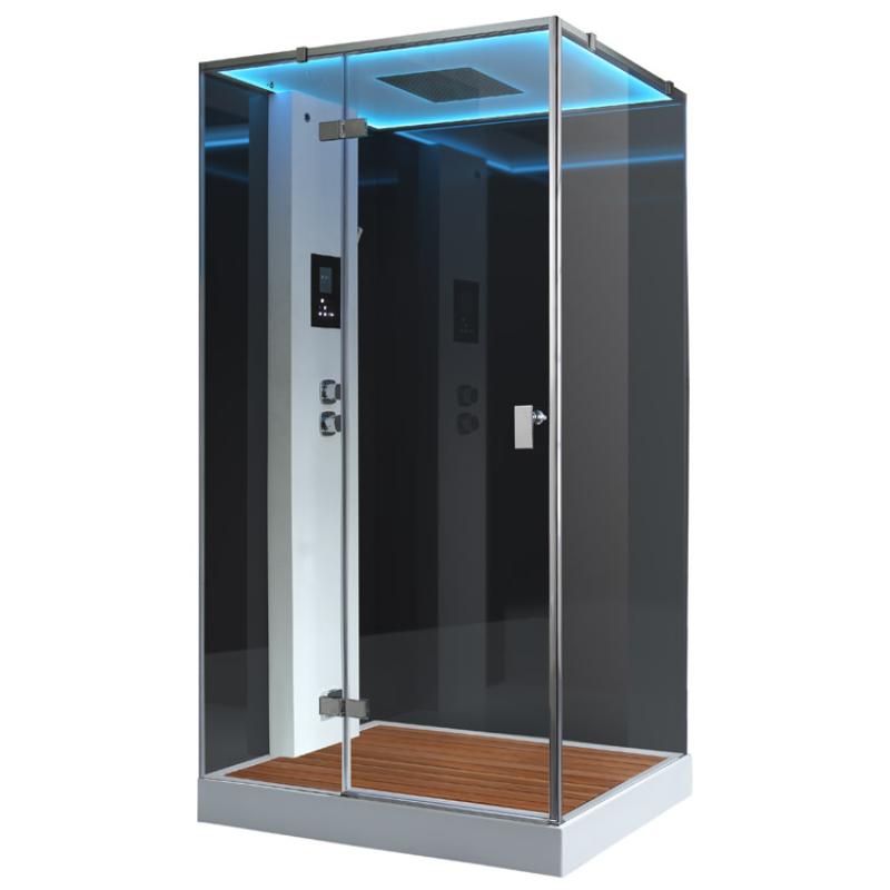 AWT LD207F15 steam shower 120x90 with 3 kW steam generator for 1 person 