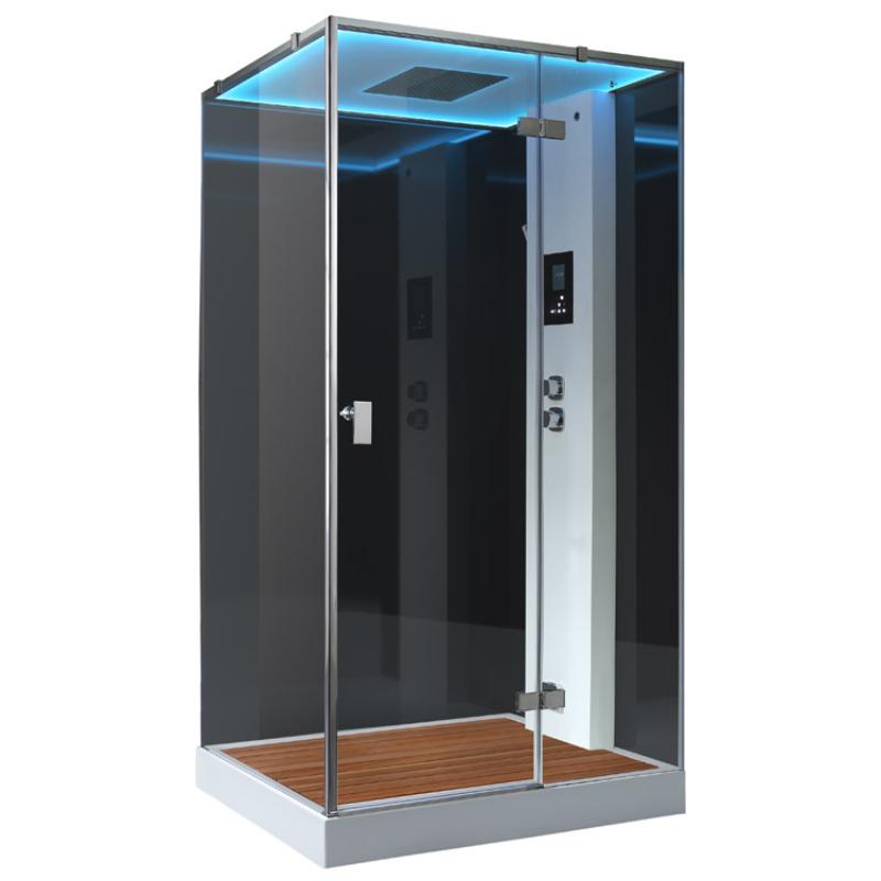 AWT LD207F15 steam shower 120x90 with 3 kW steam generator for 1 person 